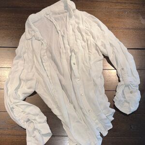 Jane and Delancey White Button Down Shirt
